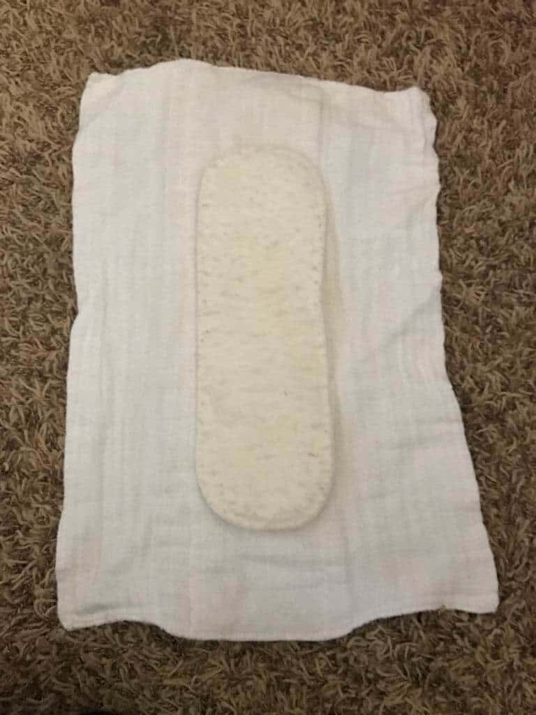 Lay diaper out flat
