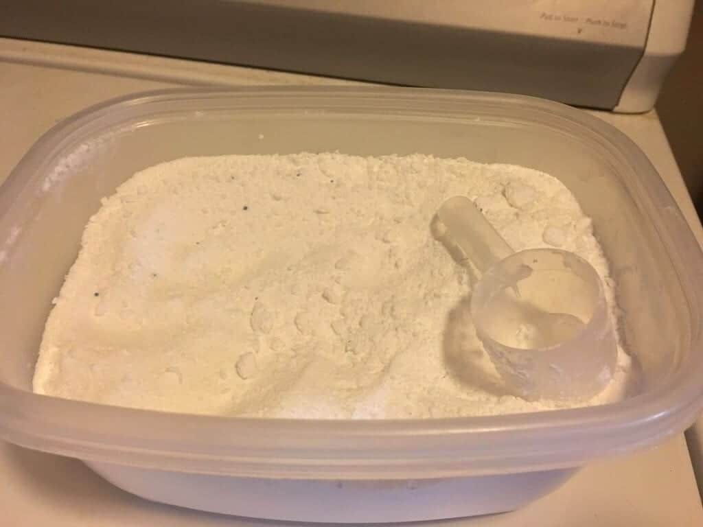 Finished laundry detergent