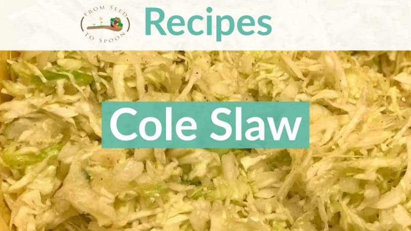 Cole Slaw recipe