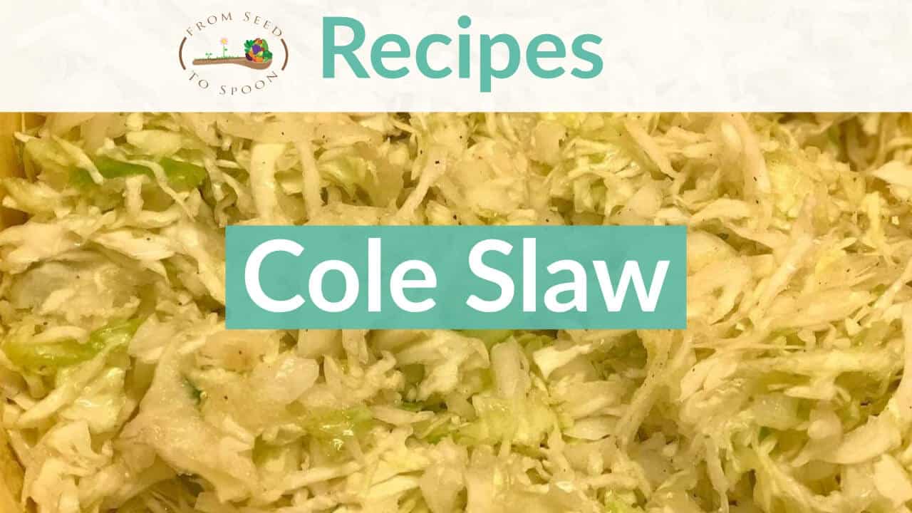 Dale’s Mom’s Special Cole Slaw Recipe – From Seed to Spoon Vegetable Garden Planner Mobile App