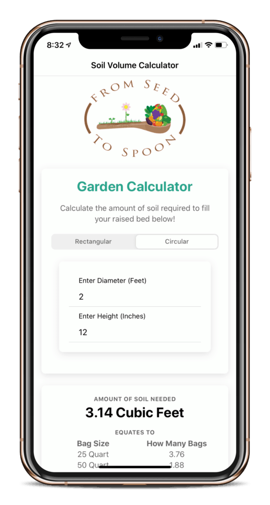 Our Garden Soil Calculator App To