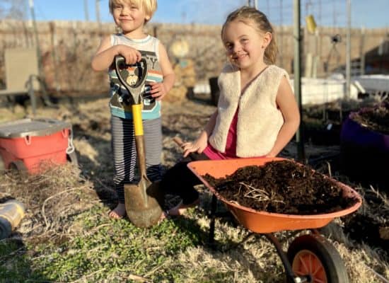 kids in garden