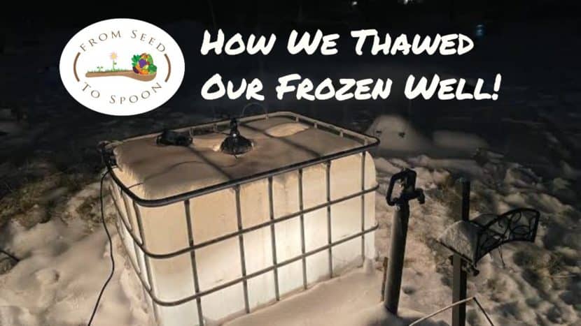 how we thawed our frozen well