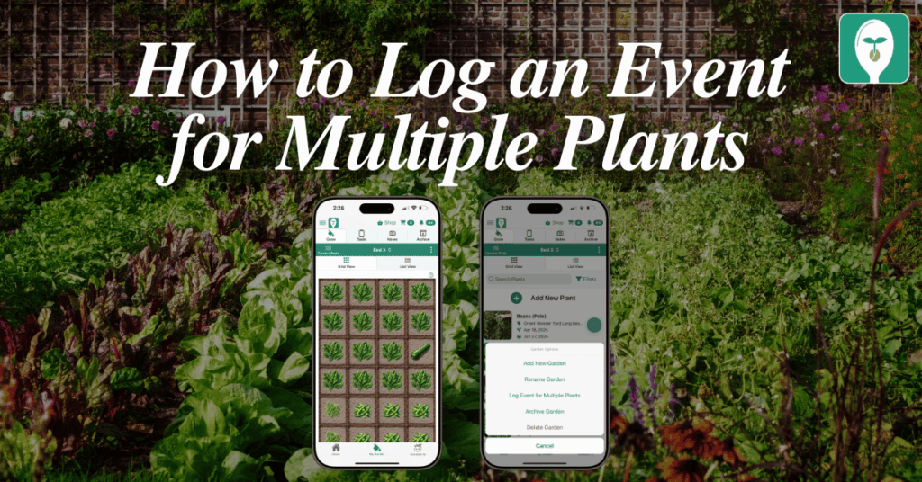 log multiple plant events