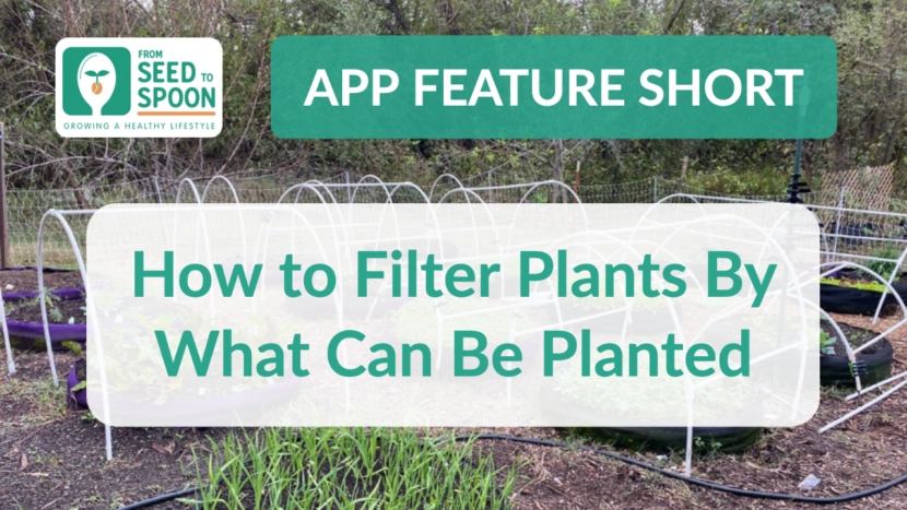 Filter by Can Be Planted - App Feature Short