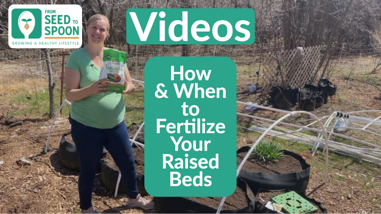 fertilizing raised beds